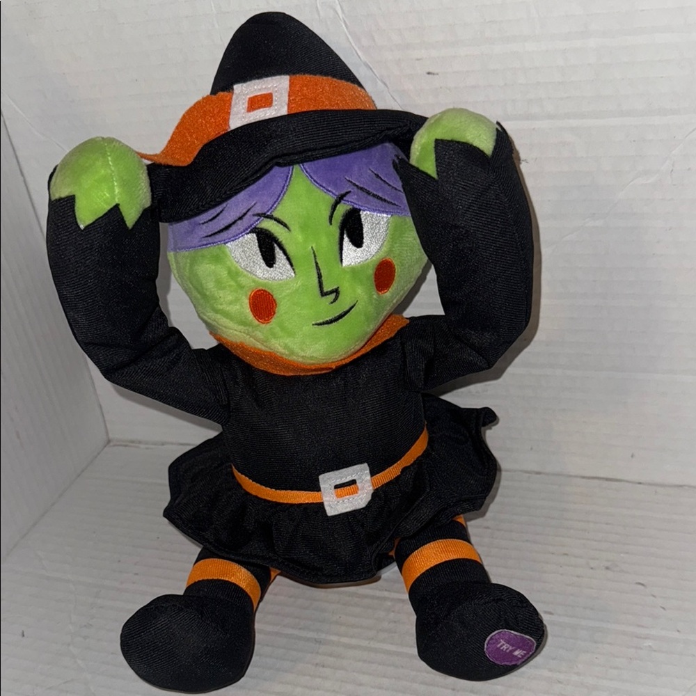 Hyde & Eek Halloween Animated Witch Peek A Boo Motion Giggles Plush Tested Works